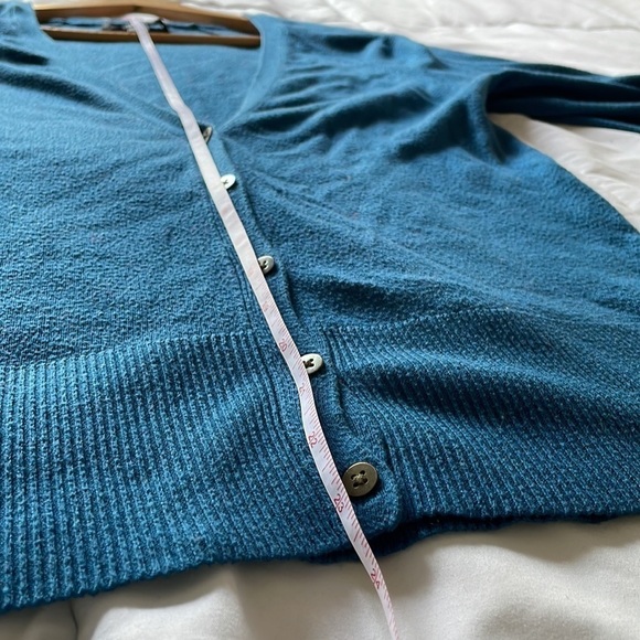 Mossimo M button down cardigan in teal - Picture 7 of 8
